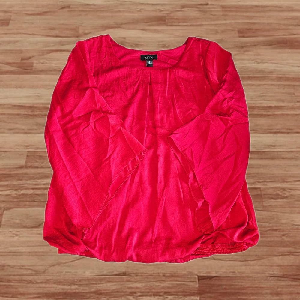 Alyx Red Pleated Blouse - Picture 1 of 2